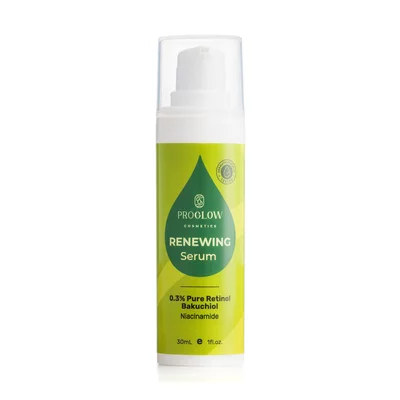 Ser antirid, RENEWING Serum, 0.3% Retinol incapsulat, Bakuchiol si Niacinamida, 30ml, ProGlow
