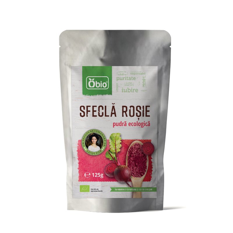Sfecla rosie pudra bio, 125g - obio