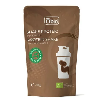 Shake proteic cu cacao bio 300g Obio