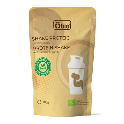 Shake proteic cu vanilie bio 300g Obio PRET REDUS