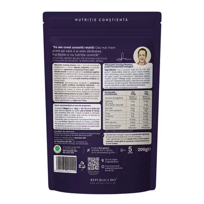 Silhouette Evening Restore, pudra functionala ecologica, FARA GLUTEN, 200g, Republica BIO