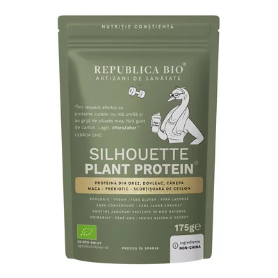 Silhouette Plant Protein, pudra functionala ecologica, FARA GLUTEN, 175g, Republica BIO