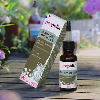 Solutie auriculara pentru animale cu propolis, galbenele si tea tree 30ml Propolia