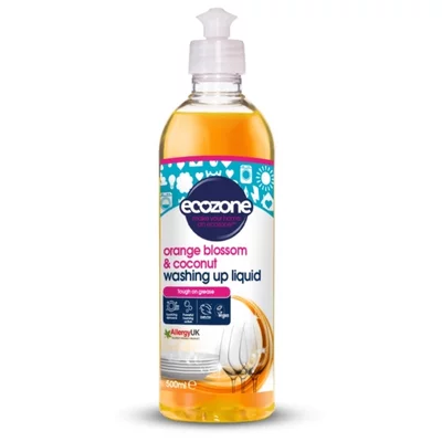 Solutie concentrata pt spalat vase, cu floare de portocal si nuca de cocos, 500ml, Ecozone