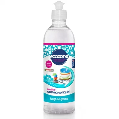 Solutie fara miros, pentru spalat vase/biberoane Sensitive, 500ml, Ecozone