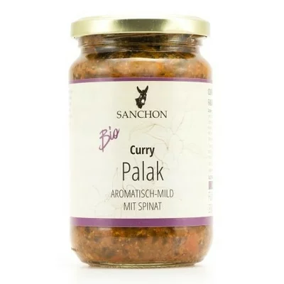 Sos curry Palak bio 330ml Sanchon