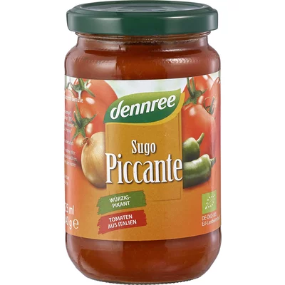 Sos de rosii picant bio 340g Dennree
