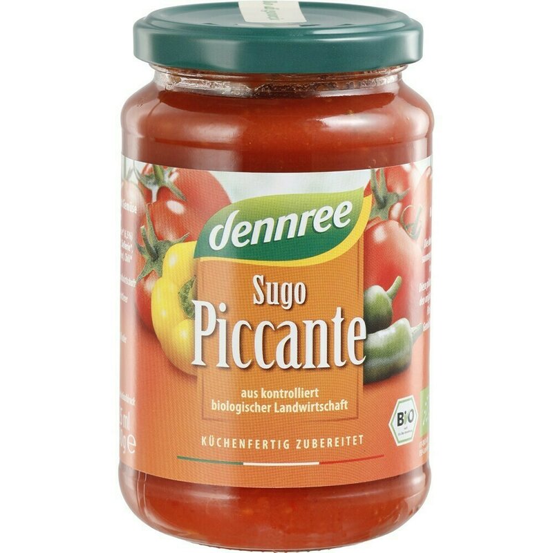 Sos de rosii picant sugo piccante bio 340 g dennree