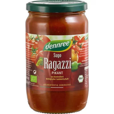 Sos de rosii picant Sugo Ragazzi bio 660g Dennree