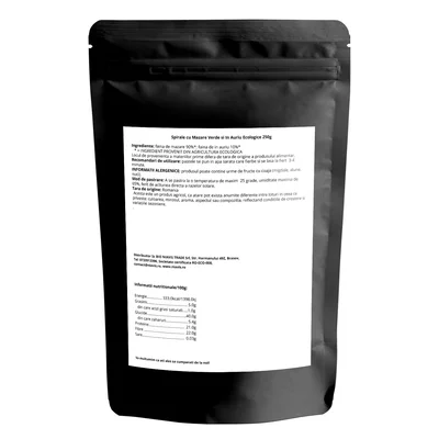 Spirale cu Mazare Verde si In Auriu, eco, 250g, Niavis
