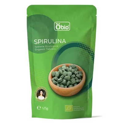 Spirulina tablete bio 125g Obio
