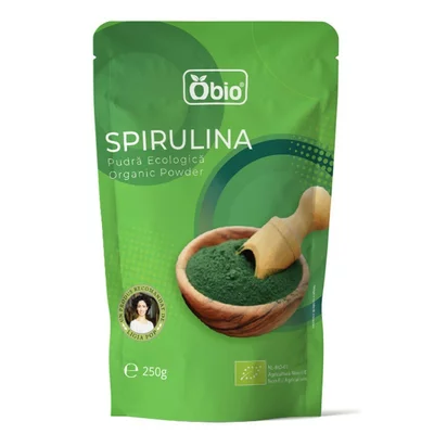 Spirulina pulbere bio 250g Obio