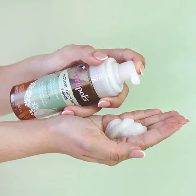 Spuma de curatare faciala cu propolis, ceai verde si aloe vera ecologica 160ml Propolia