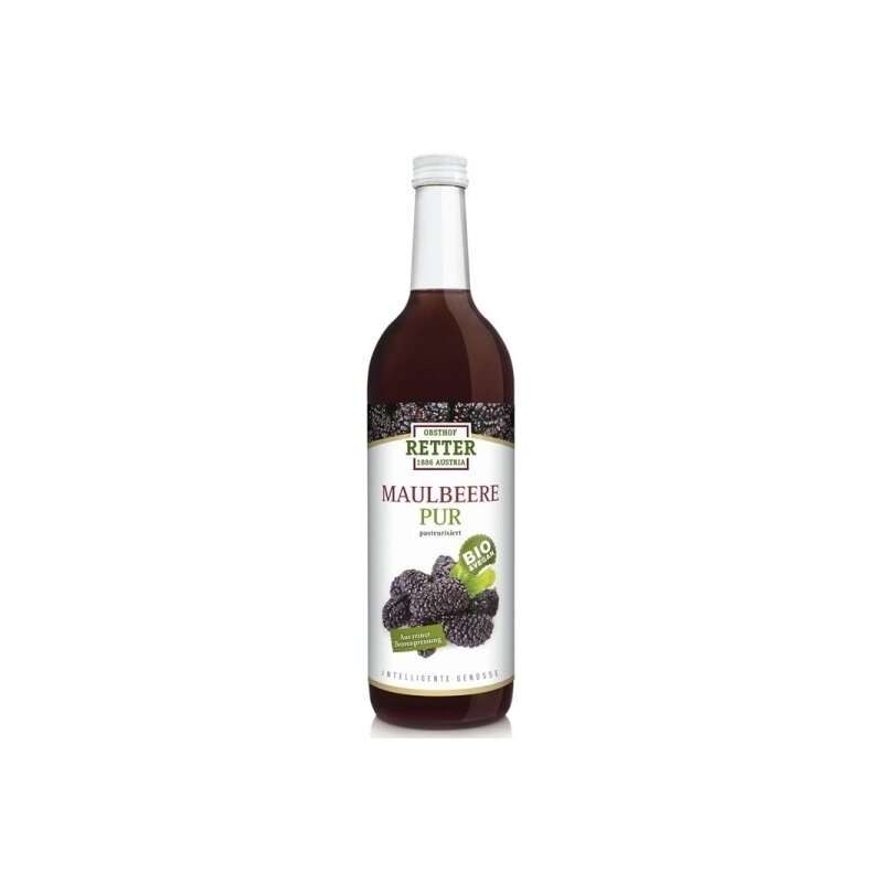 Suc de dude negre pur bio, 750ml, retter