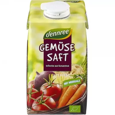 Suc de legume bio 500ml Dennree PRET REDUS
