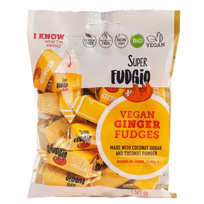 Caramele aroma ghimbir, bio, 150g, Super Fudgio PROMO