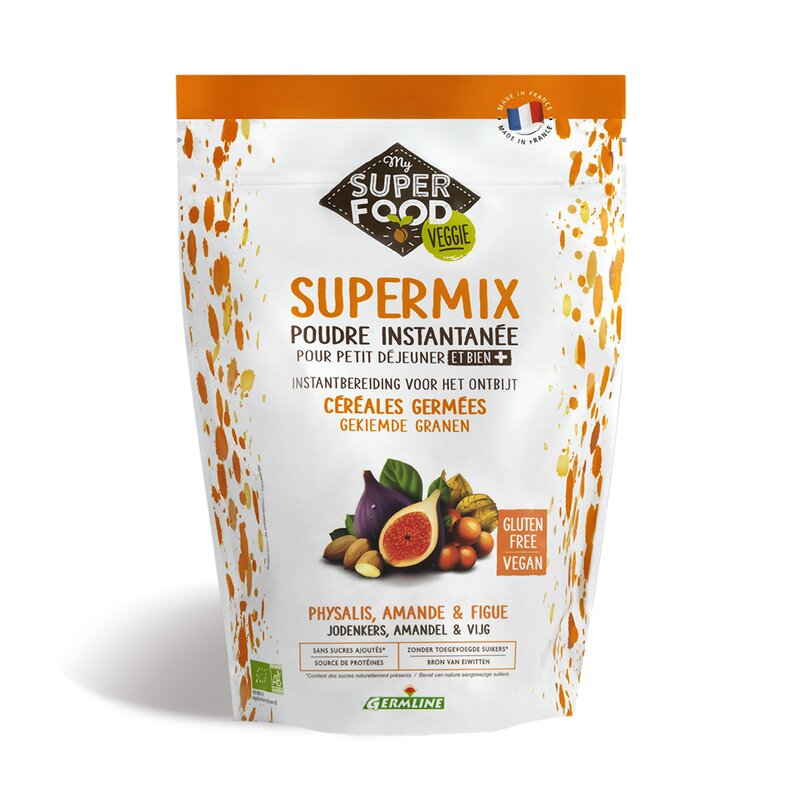 Supermix pentru micul dejun cu incan berry, migdale si smochine bio 350g, fara gluten