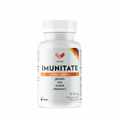 Supliment imunostimulator natural cu ghimbir, inulina, zinc organic si Vitamina C extrasa din fructe de acerola, 60cps, DAS IST