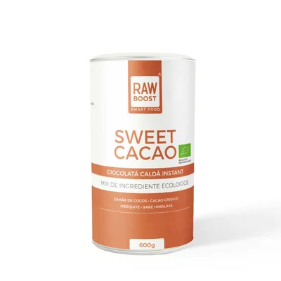 Sweet Cacao, cacao dulce ecologica, 600g, RawBoost