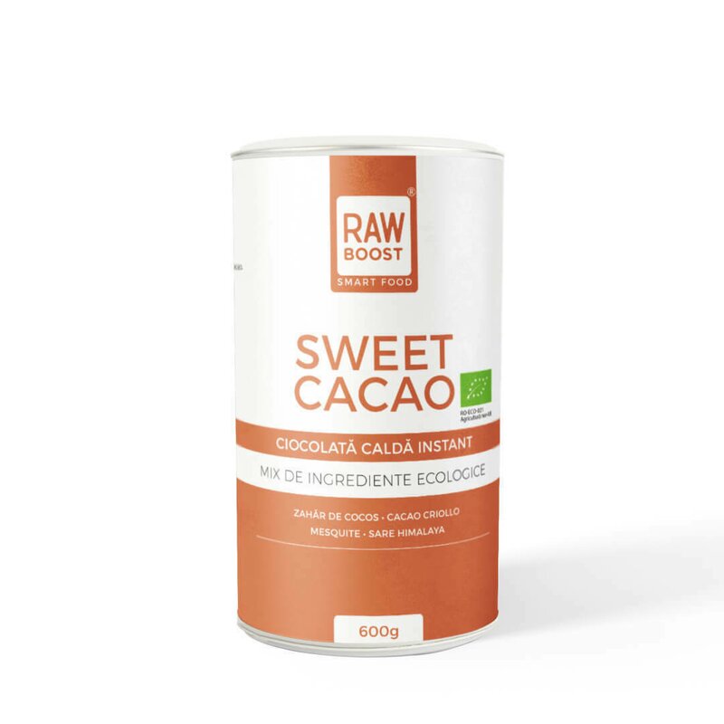 Sweet cacao, cacao dulce ecologica, 600g, rawboost