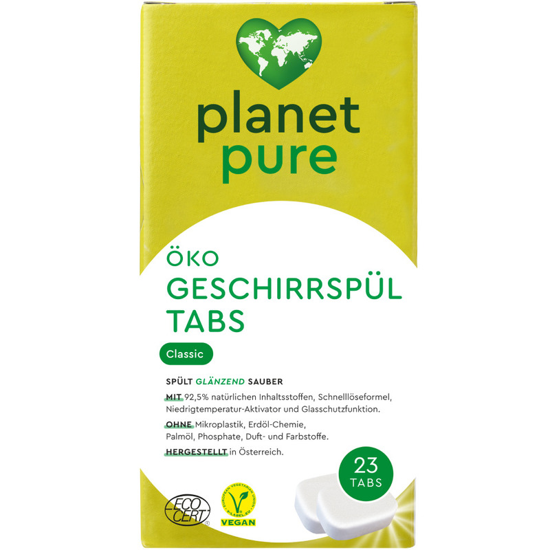 Tablete bio pentru masina de spalat vase 23 buc. planet pure
