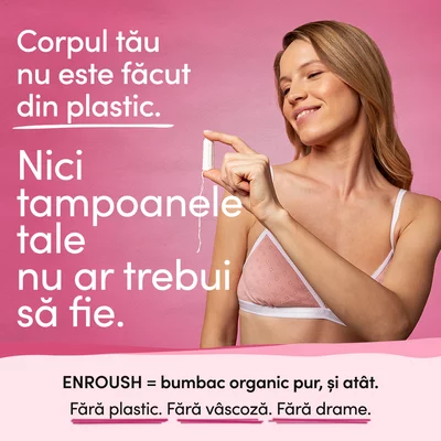 Tampoane Organice, Normal, 16 buc, Enroush