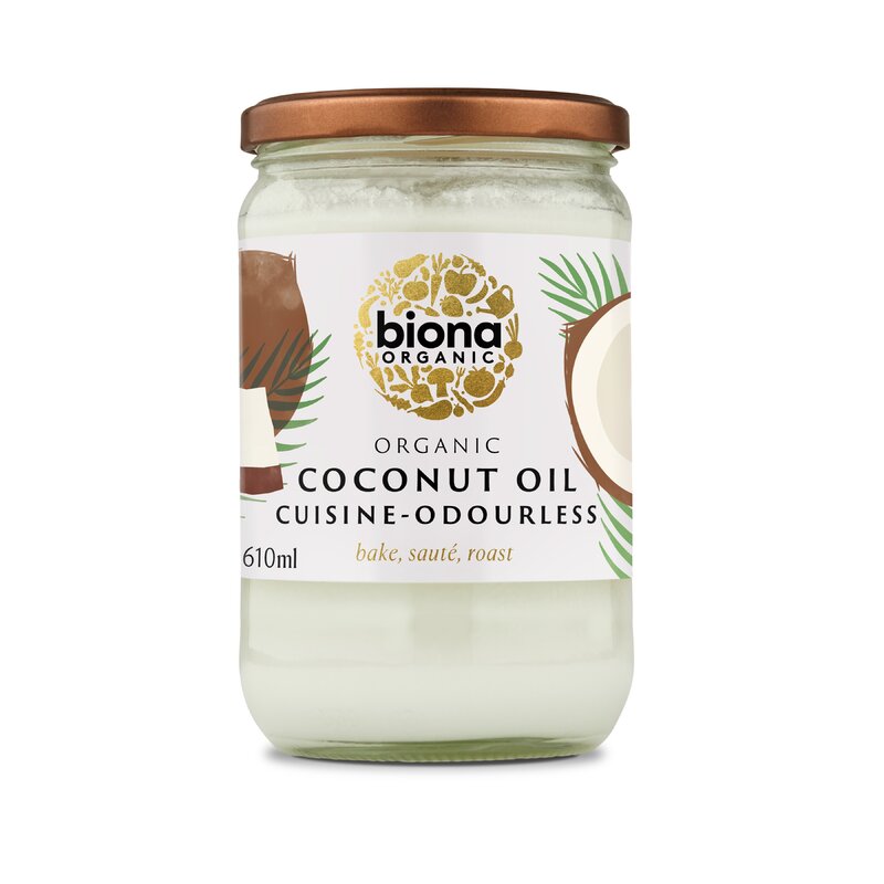 Ulei de cocos dezodorizat pt. gatit bio 610ml biona