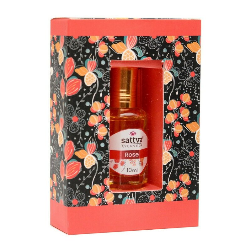 Ulei de parfum trandafir, 10ml, sattva ayurveda