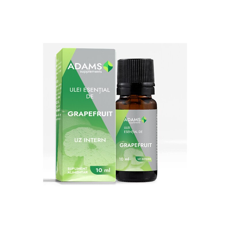 Ulei esential de grapefruit pentru uz intern, 10ml, adams supplements