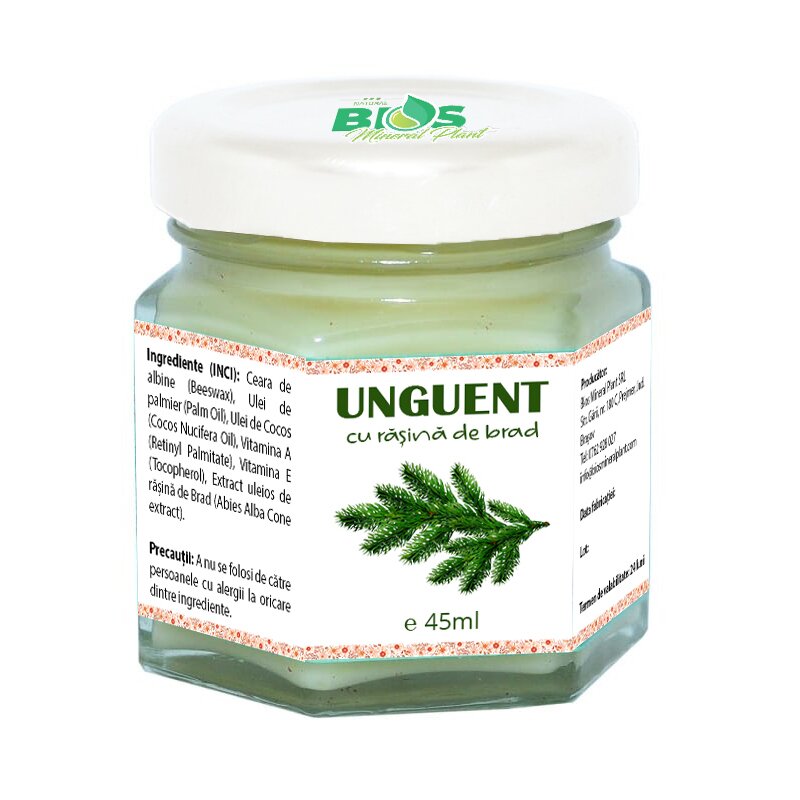 Unguent cu rasina de brad, 45 ml, bios mineral plant