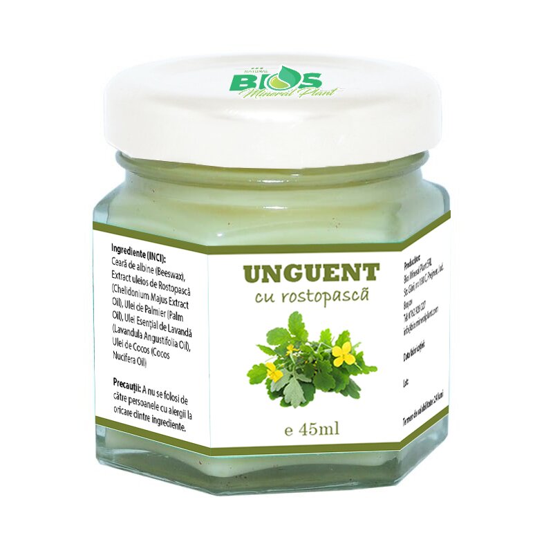 Unguent cu rostopasca, 45 ml, bios mineral plant
