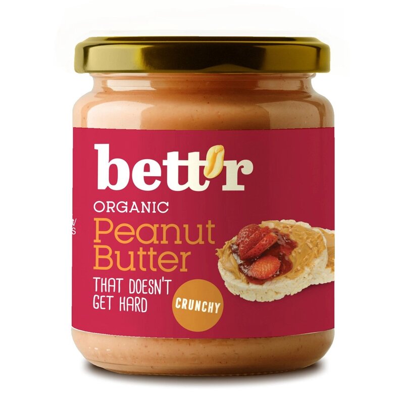 Crema de arahide crunchy bio 250g bettr