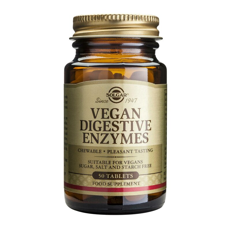 Enzime digestive vegetale, 50 tablete, solgar