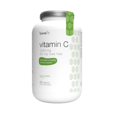 Vitamin C 1000 mg, 60 Tabs, Vitamina C cu macese (Health Series), Benefit