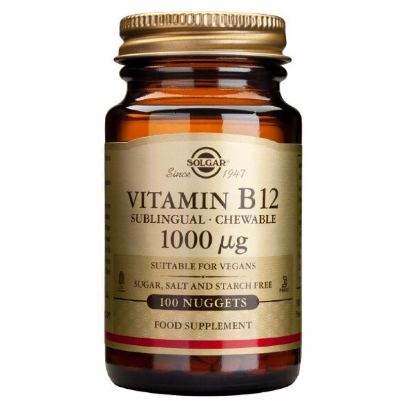 Vitamina b12 1000mg, 100tb - solgar
