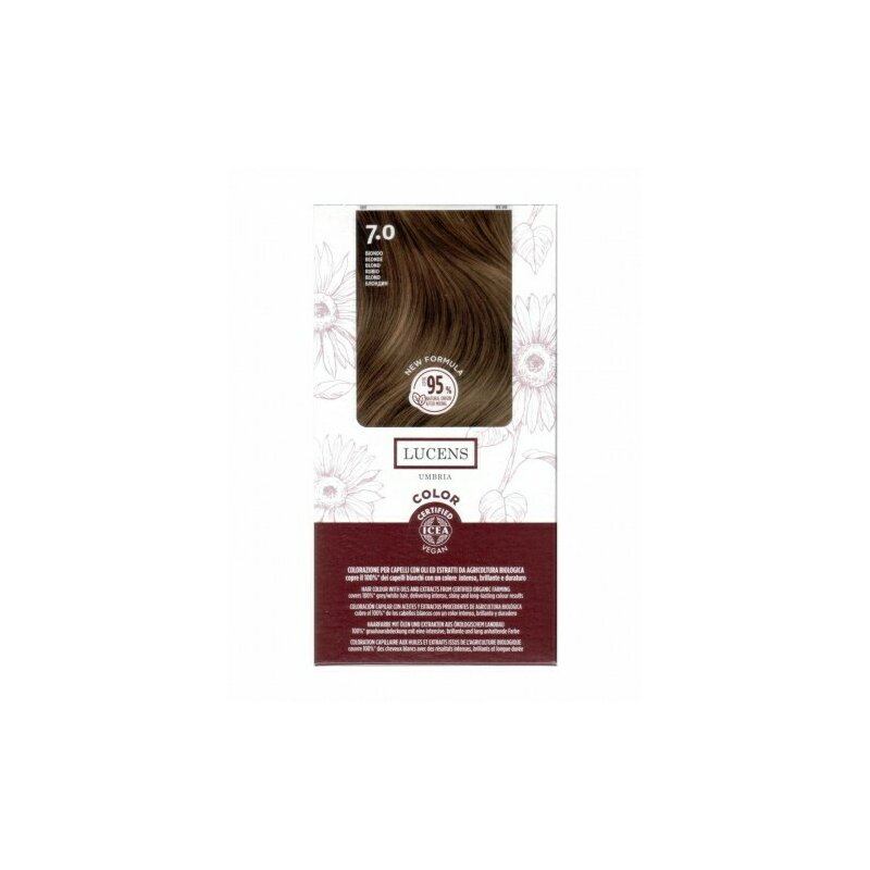 Vopsea de par fara amoniac Blond 7.0, Lucens Umbria