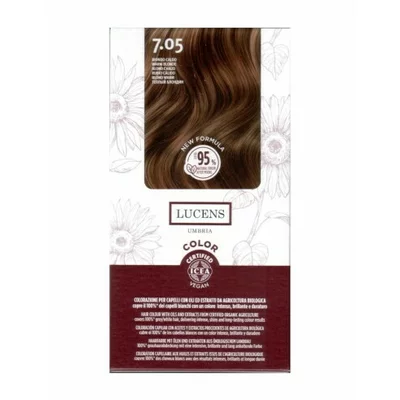 Vopsea de par fara amoniac Blond Cald 7.05, Lucens Umbria