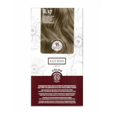 Vopsea de par fara amoniac Blond Deschis Rece 8.17, Lucens Umbria