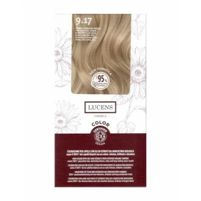 Vopsea de par fara amoniac Blond foarte Deschis Rece 9.17, Lucens Umbria