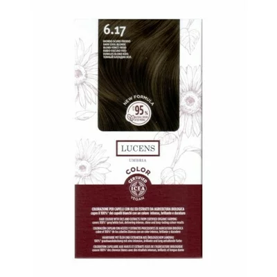 Vopsea de par fara amoniac Blond Inchis Rece 6.17, Lucens Umbria
