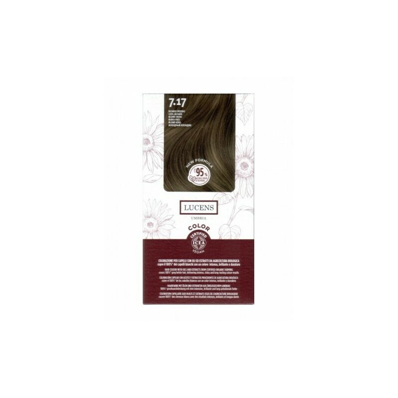 Vopsea de par fara amoniac Blond Rece 7.17, Lucens Umbria