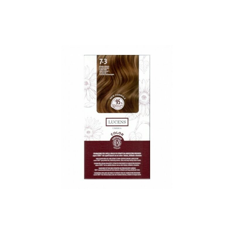 Vopsea fara amoniac Blond Auriu 7.3, Lucens Umbria