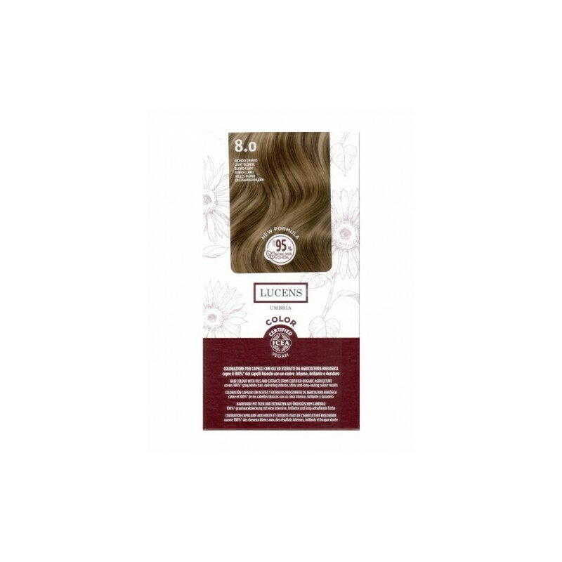 Vopsea fara amoniac Blond Deschis 8.0, Lucens Umbria
