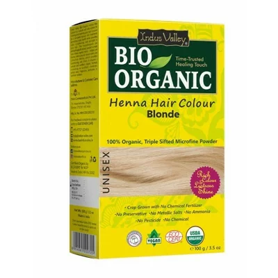 Vopsea Henna Blond Bio Organic, 100g, Indus Valley