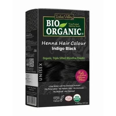 Vopsea Henna Negru Indigo Bio Organic, 100g, Indus Valley