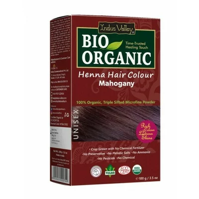 Vopsea Henna Rosu Mahon Bio Organic, 100g, Indus Valley