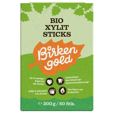Xylitol pliculete bio 50 buc x 4g 200g Birkengold