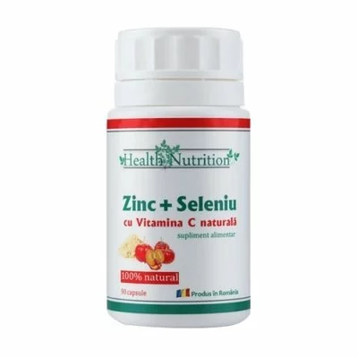 Zinc cu Seleniu si Vitamina C, 90 capsule - Health Nutrition