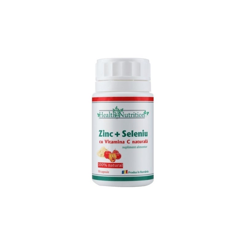 Zinc cu seleniu si vitamina c, 90 capsule - health nutrition