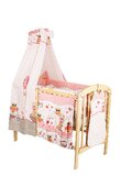 Baldachin patut, bufnite mari, roz, 150x210 cm